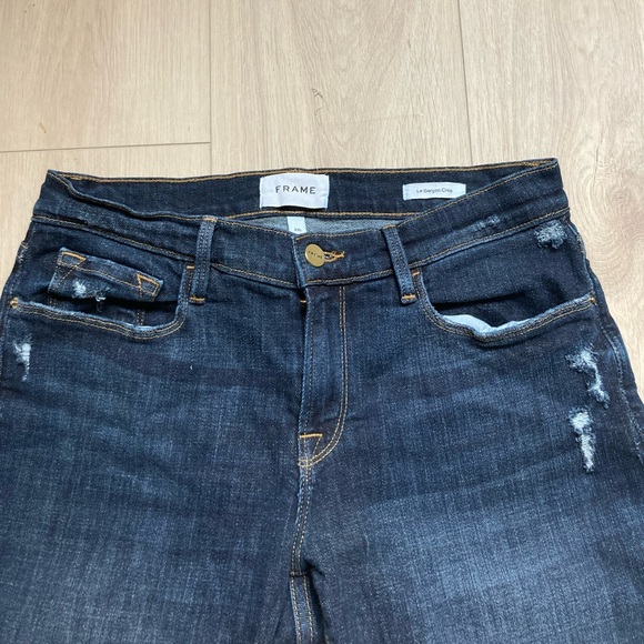 Frame LeGarcon Crop Ankle Blue jeans. Size 26. - Picture 2 of 4